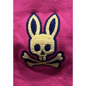 Boys Psycho Bunny Pink Short Sleeve Polo Shirt Size L 14/16 *A3